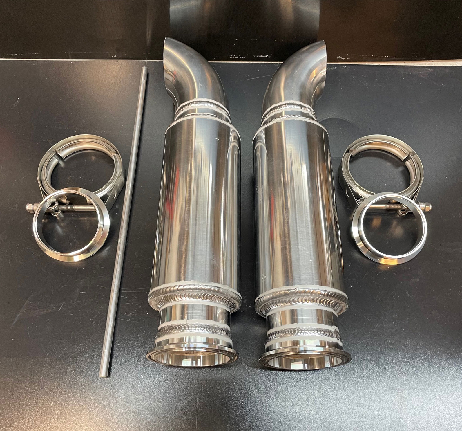HARM Mufflers lightweight custom exhaust dump kits